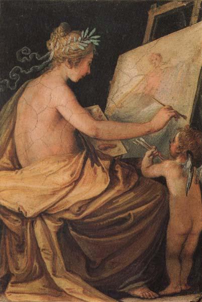 Giovanni da san giovanni Painting Depicing Fame